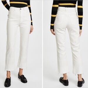 Rachel Comey Slim Legion Jeans, Off-white, Size 6